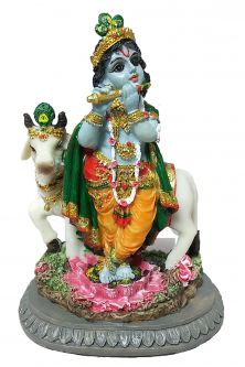 Krishna with Cow 2.25"